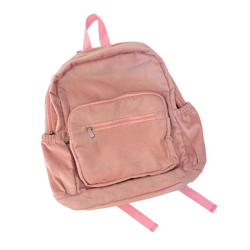 Breezy Co. - Corduroy Backpack Personalised - Bubblegum