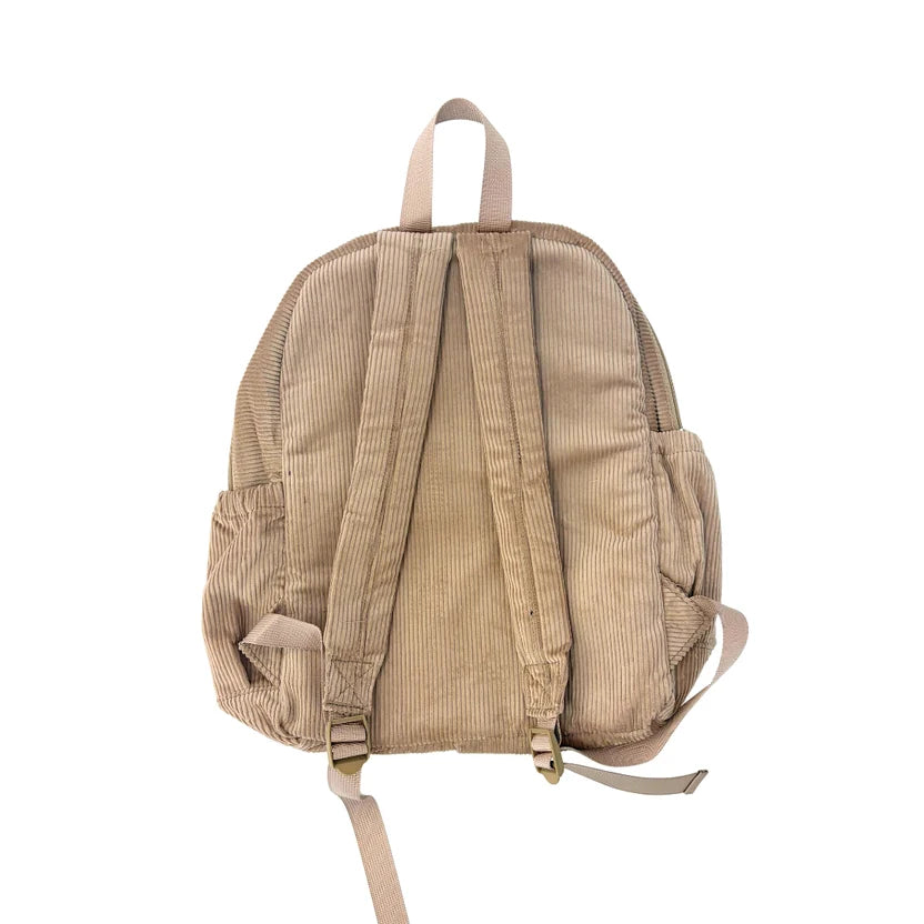 Breezy Co. - Corduroy Backpack Personalised - Raw Sugar