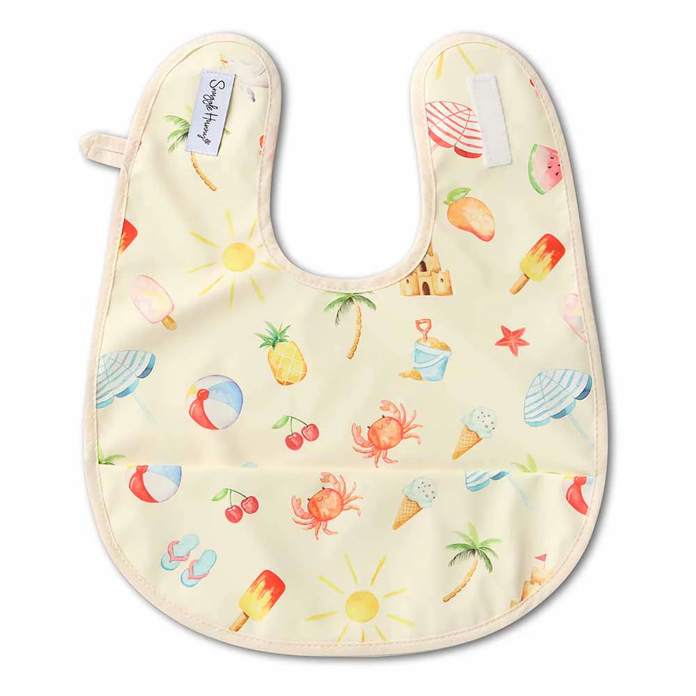 Snuggle Hunny Kids - Waterproof Snuggle Bib | Beach Fun