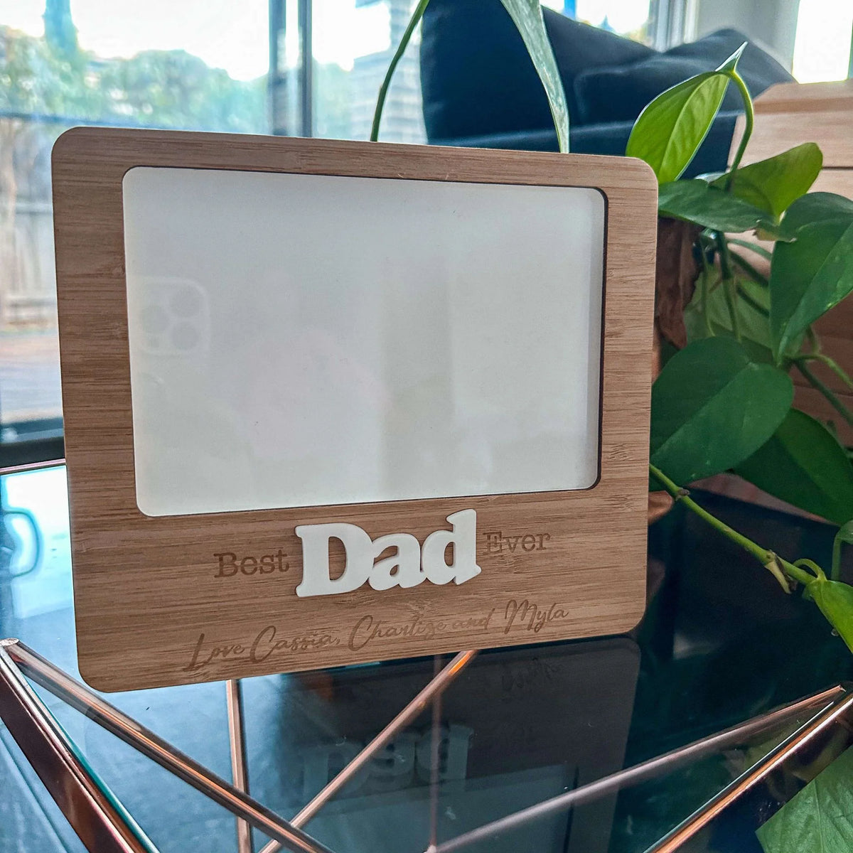 CMC GOLD - Father's Day Photo Frame | Best Dad Ever Picture Holder