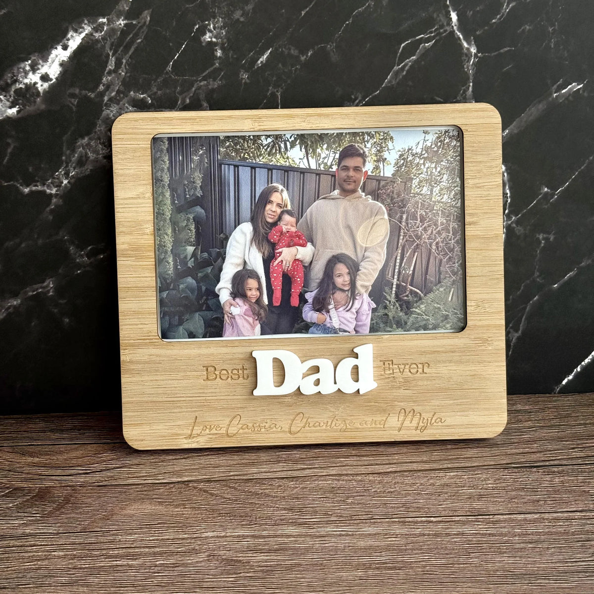 CMC GOLD - Father's Day Photo Frame | Best Dad Ever Picture Holder