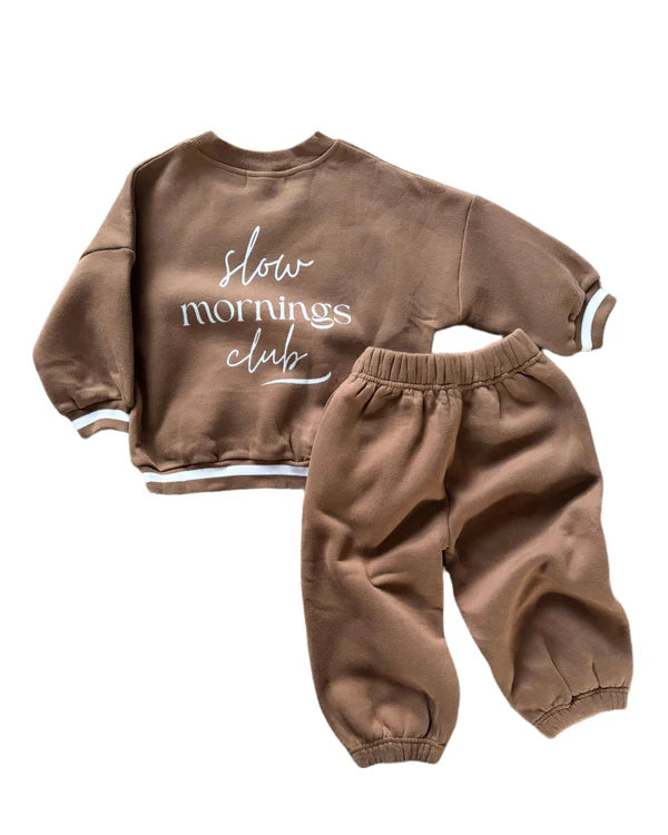 Breezy Co. - Fleece Tracksuit Set | Chocolate