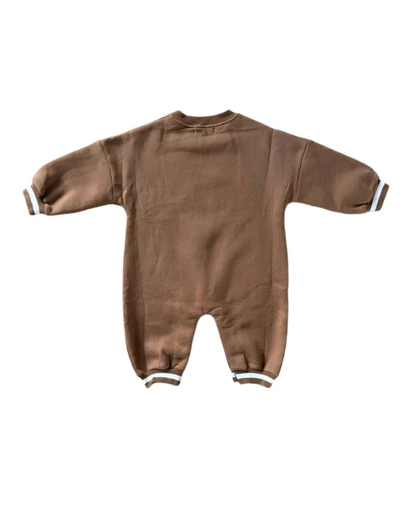 Breezy Co. - Fleece Romper | Chocolate