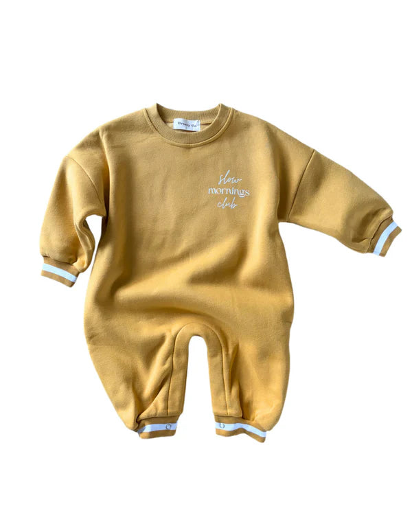 Breezy Co. - Fleece Romper | Golden Sun