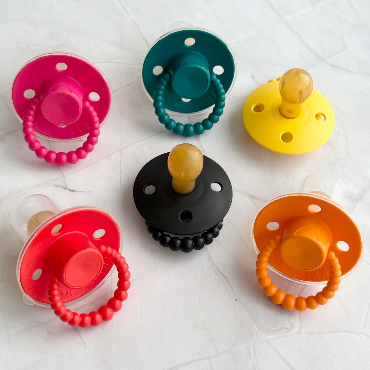 CMC GOLD - Exclusive Bubble Dummies Twin Pack (Size 2) 6m-18m (AIR FILLED) | Multiple Options *CLEARANCE*