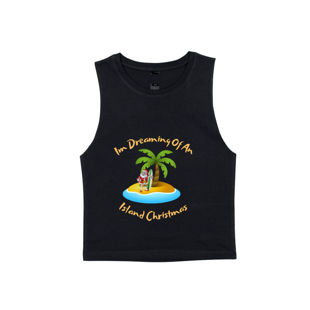 MLW By Design - Island Christmas Tank | Black (CLEARANCE)