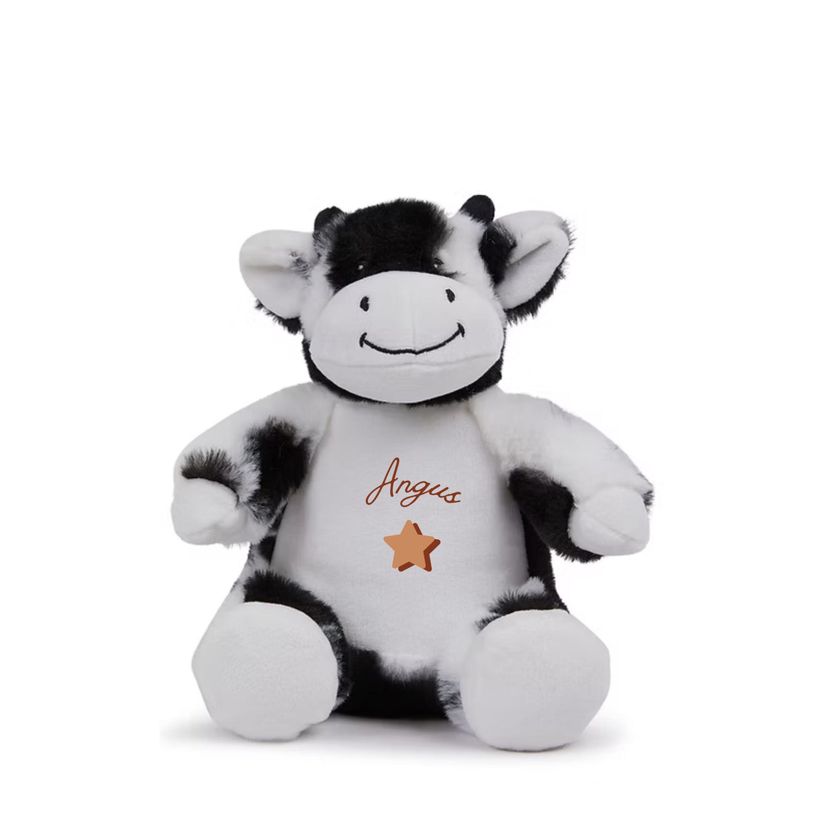 MLW By Design - Personalised Cow Plush Toy | 4 Print Colours