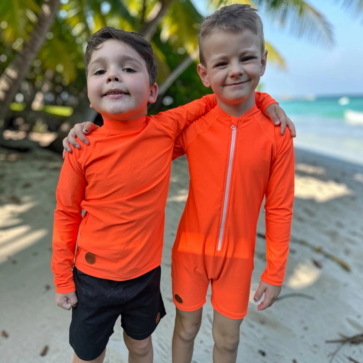 Kicky Swim - One Piece Rashguard Suit | Safety Orange