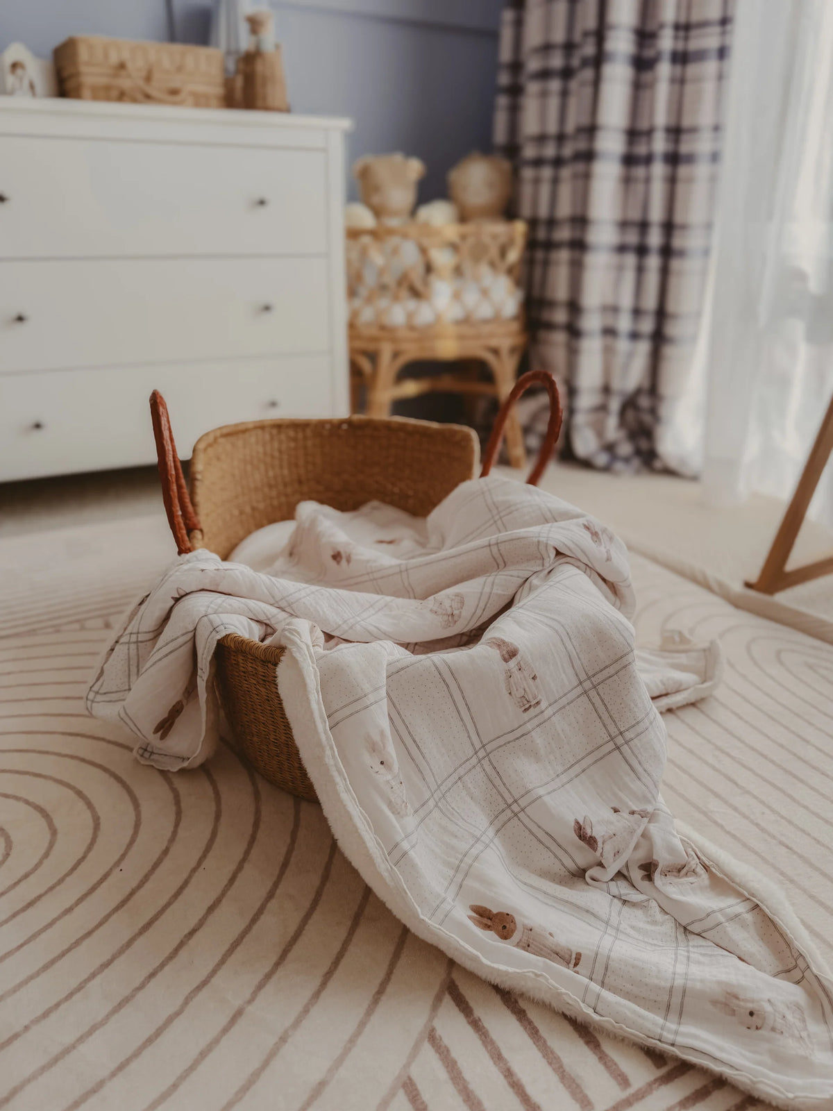Pop Ya Tot - Fur Lined Cot Blanket | Little Cottontail