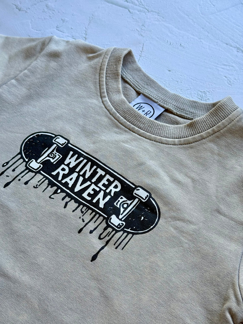 Winter and Raven - Dripped Deck Tee