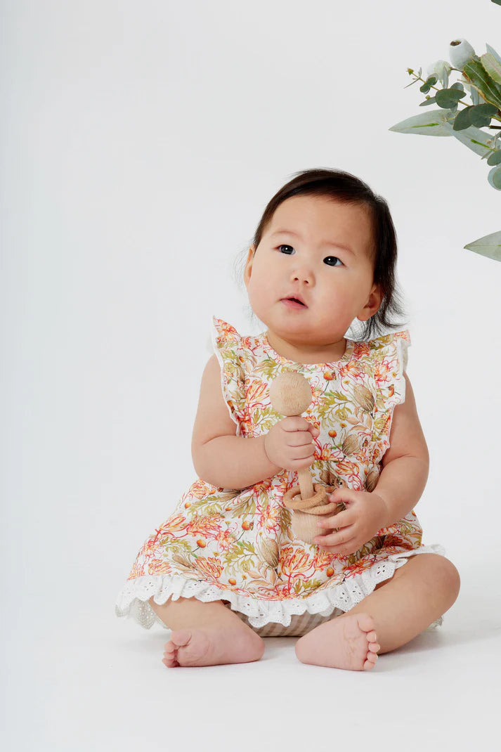 Indigo & Lellow - Eva Ruffle Sleeve Dress | Wildflowers