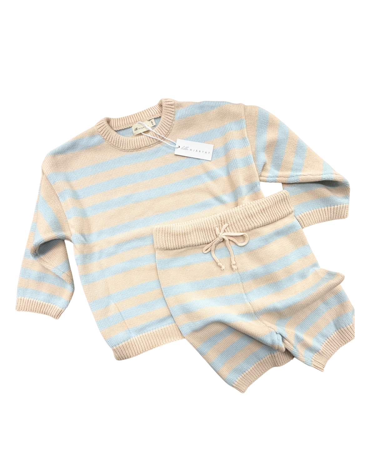 Lilla Hjartat - Stripe Knit Shorts Set *CLEARANCE*