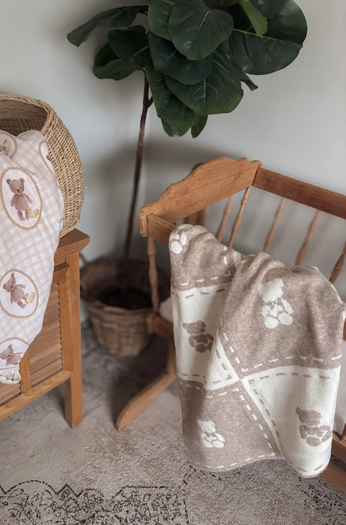 Pop Ya Tot - Knitted Blanket | Little Ted