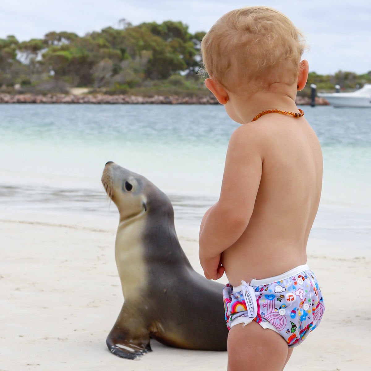 Tinker Tot Baby - Reusable Swim Nappy – Happy Music & Shooting Stars