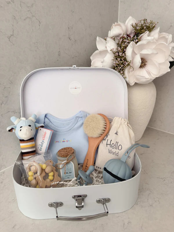 Small Land - Large Baby Boy Gift Box | Newborn & Baby Shower Gift Box