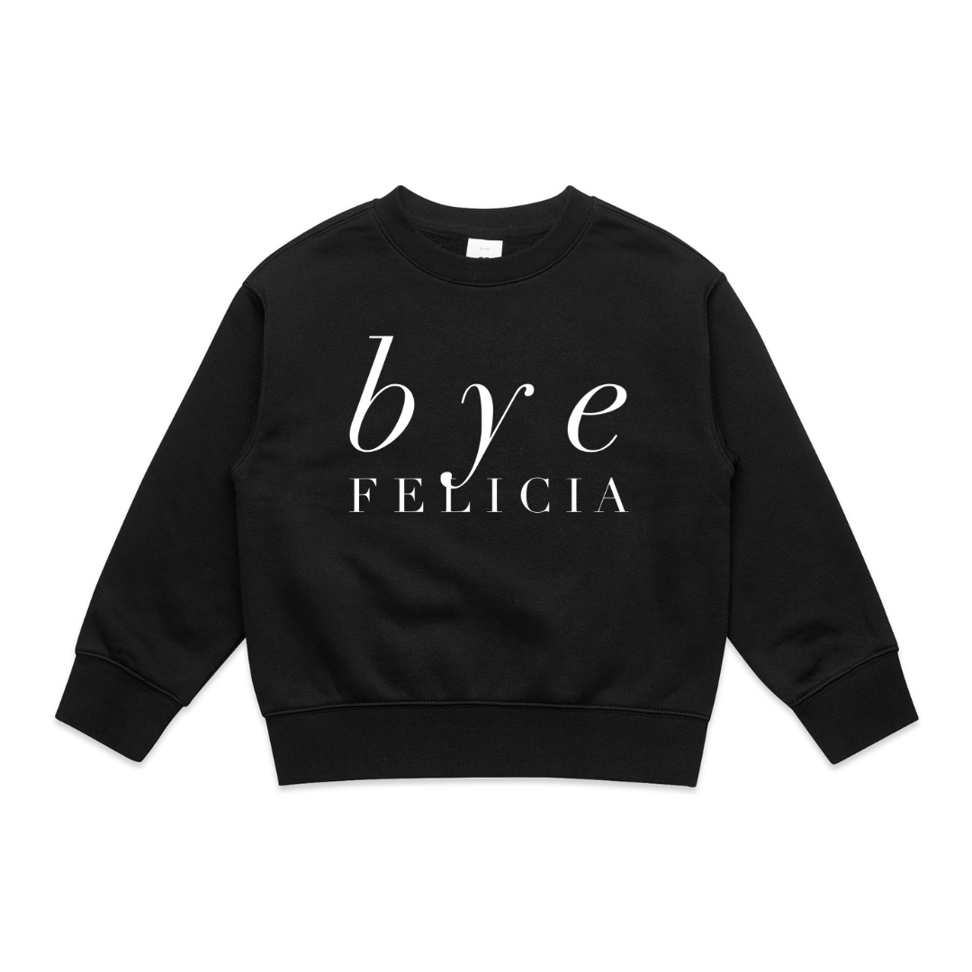 MLW by Design - Bye Felicia Fleece Oversized Crew