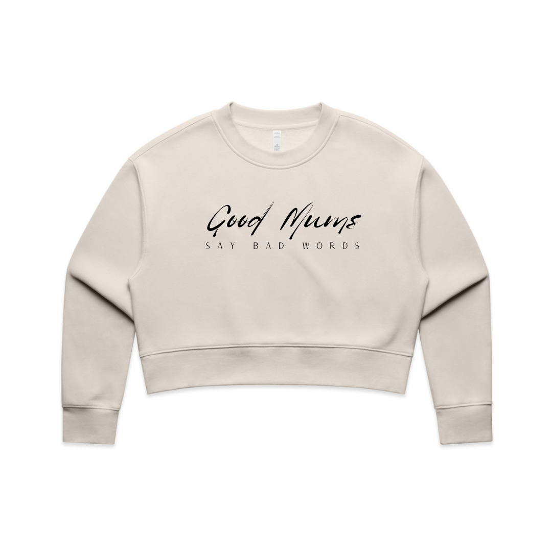 MLW By Design - Good Mums Adult Crop Crew | Various Colours