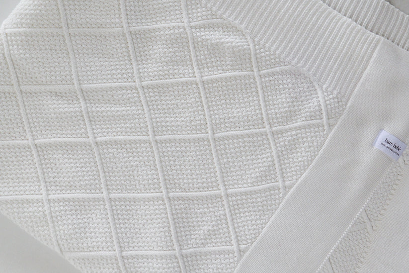 Bare Bebé - Knit Blanket | Daisy White