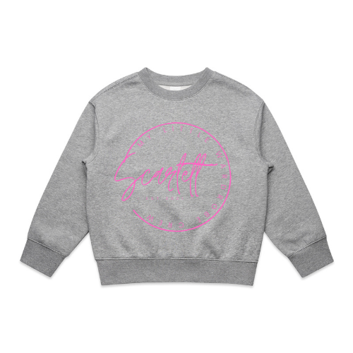 MLW By Design - Personalised Script Name Circle Fleece Crew