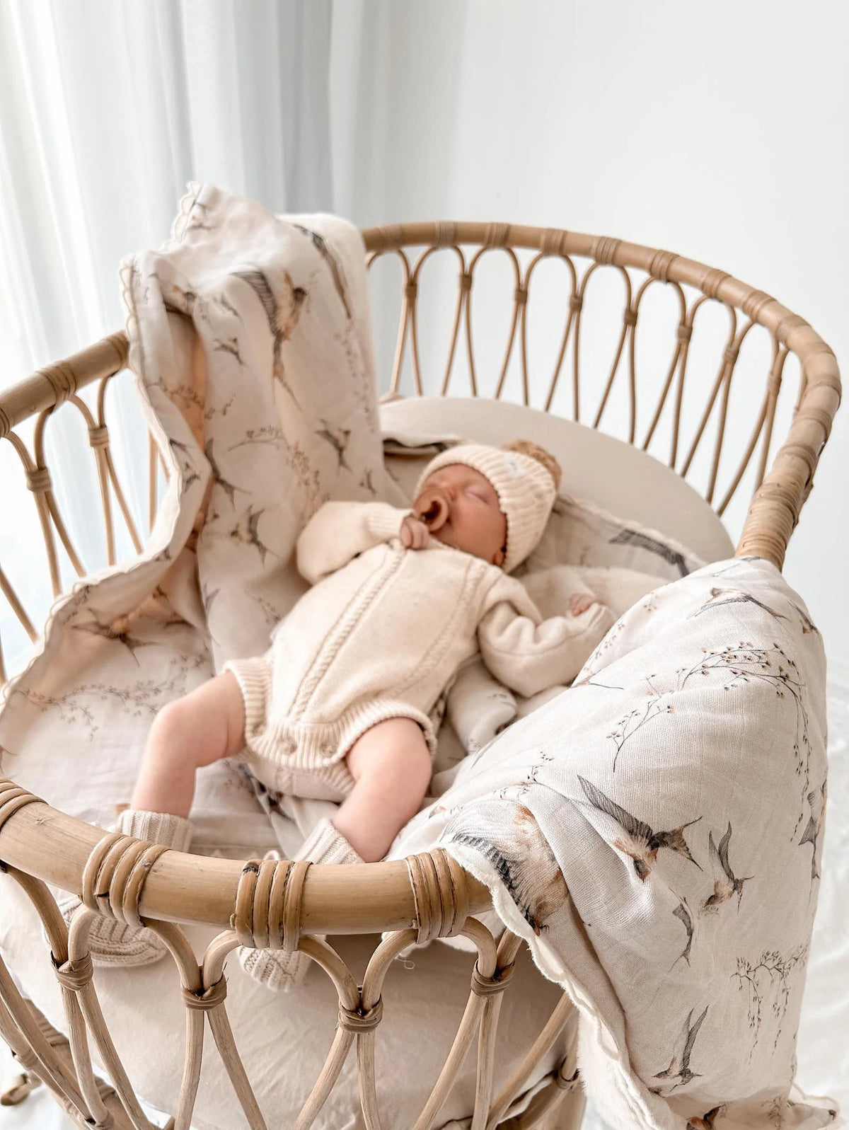 Pop Ya Tot - Fur Lined Cot Blanket | Nightingale