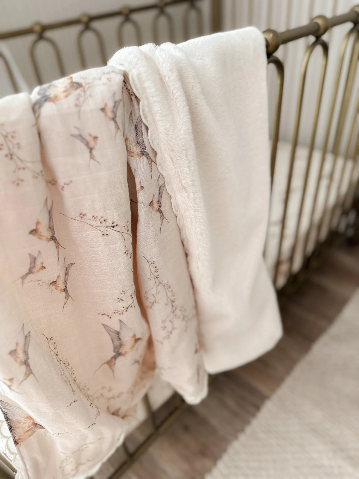 Pop Ya Tot - Fur Lined Cot Blanket | Nightingale