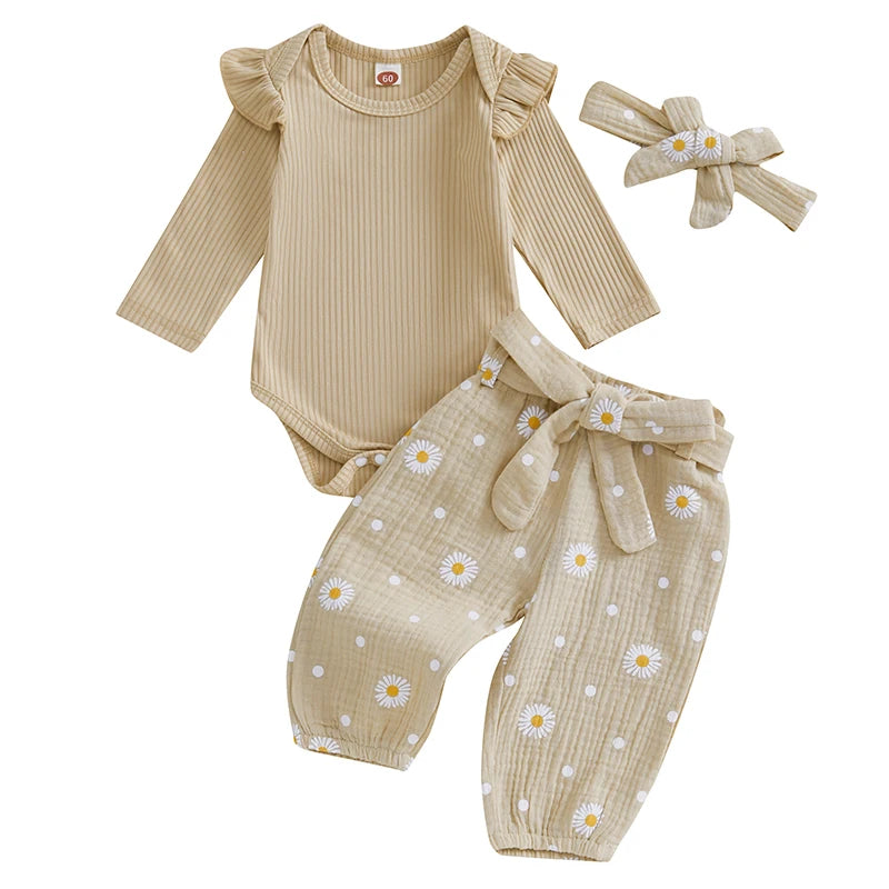 Daisy Dots 3 Piece Set | Beige
