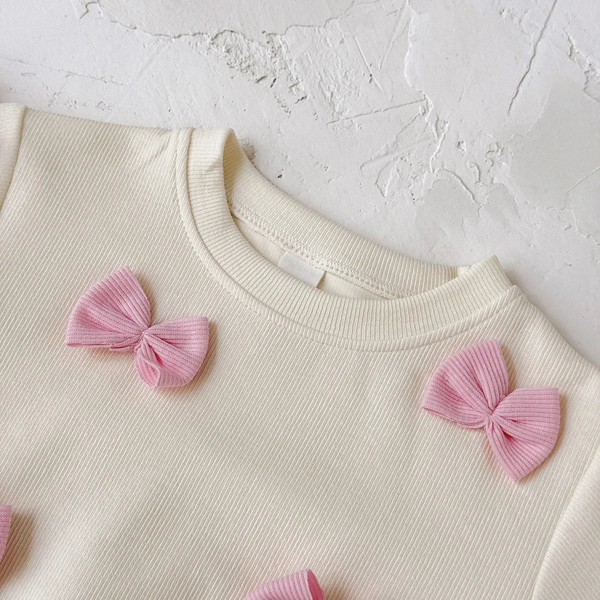 Pink Bows Jumper & Matching Flares Set