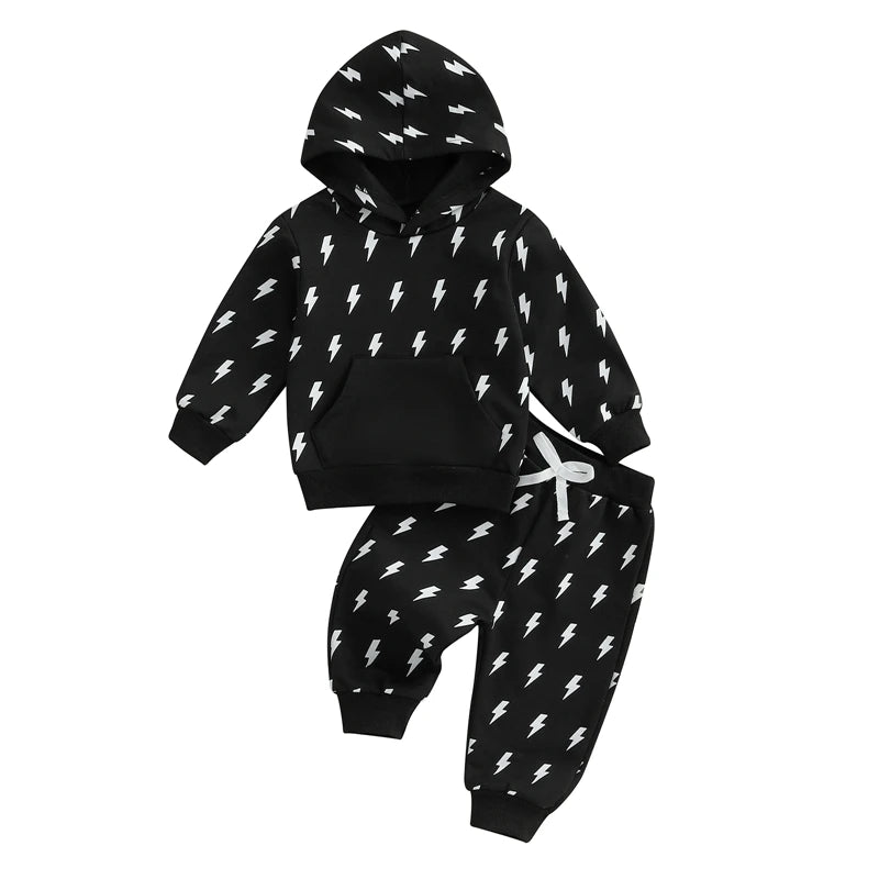 Lightning Tracksuit Set | Black