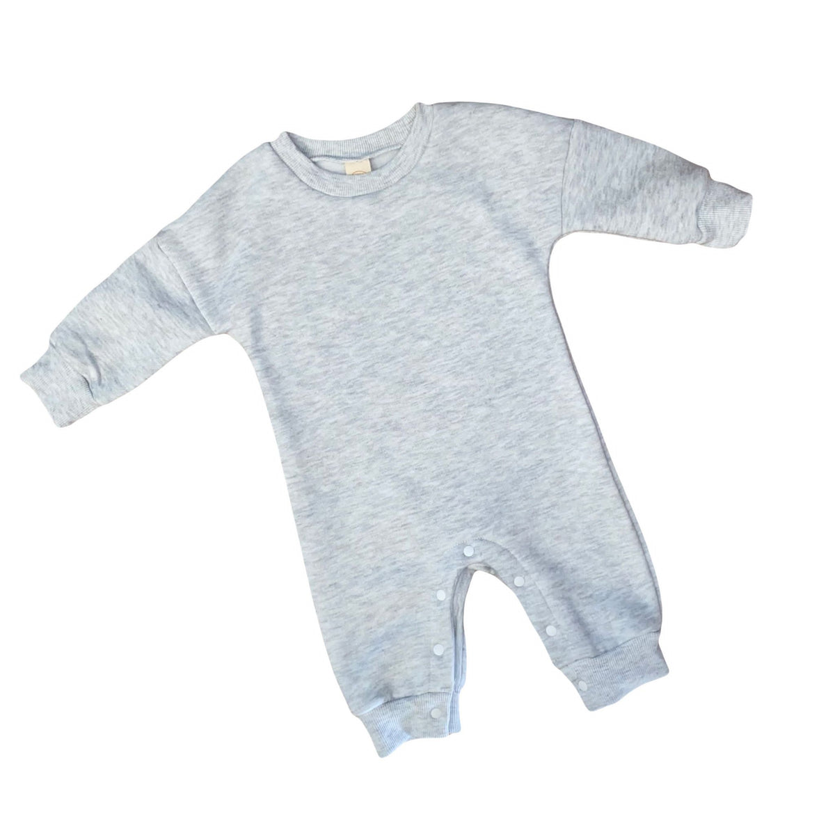 Chunky Fleece Romper | Grey Marle