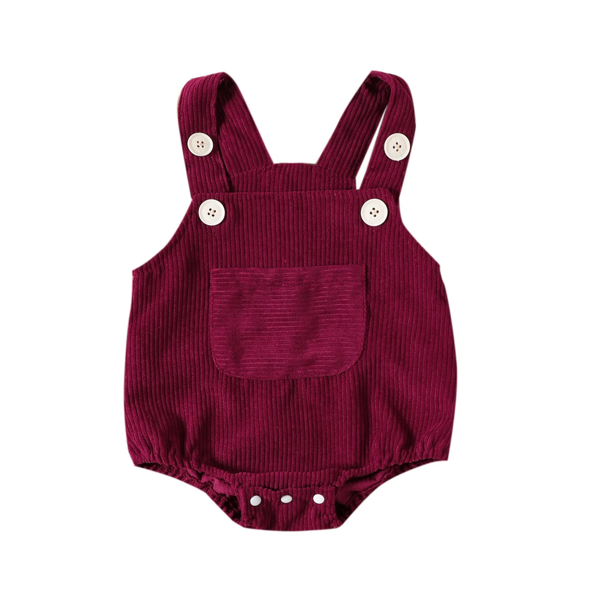 Corduroy Pocket Romper | 3 Colours