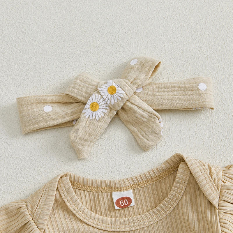 Daisy Dots 3 Piece Set | Beige