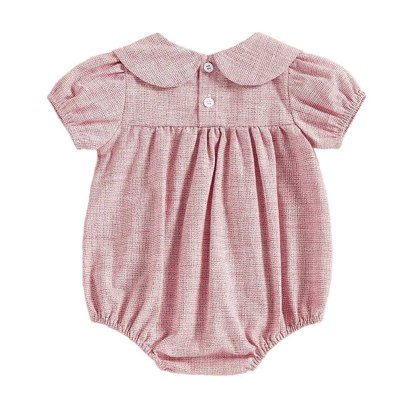 Grace Collared Romper | Pink