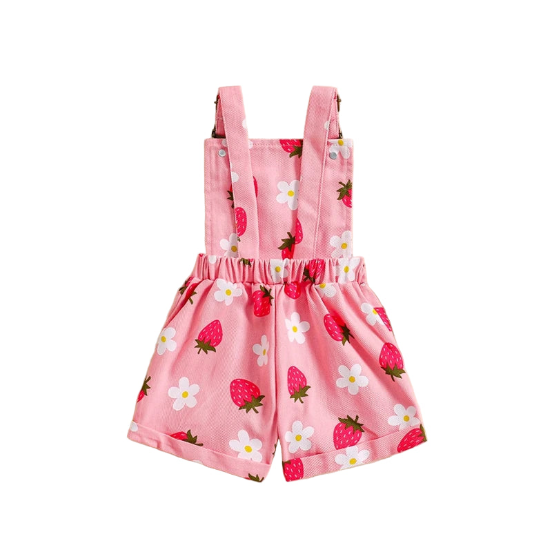 Kayla Floral Overalls | Pink