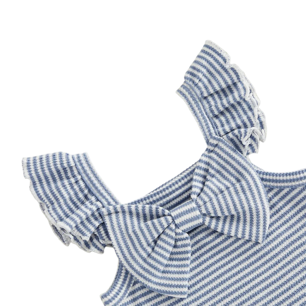 Piper Summer Bow Romper | Blue