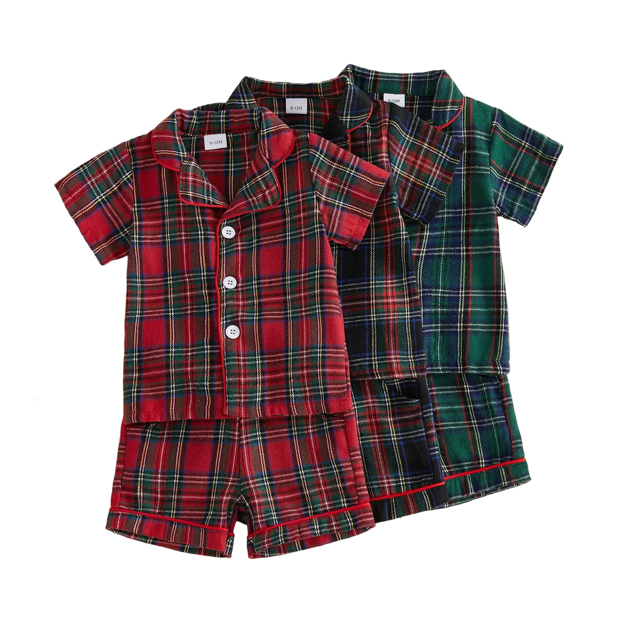 Finlay Plaid Christmas Pajama Set | Blue
