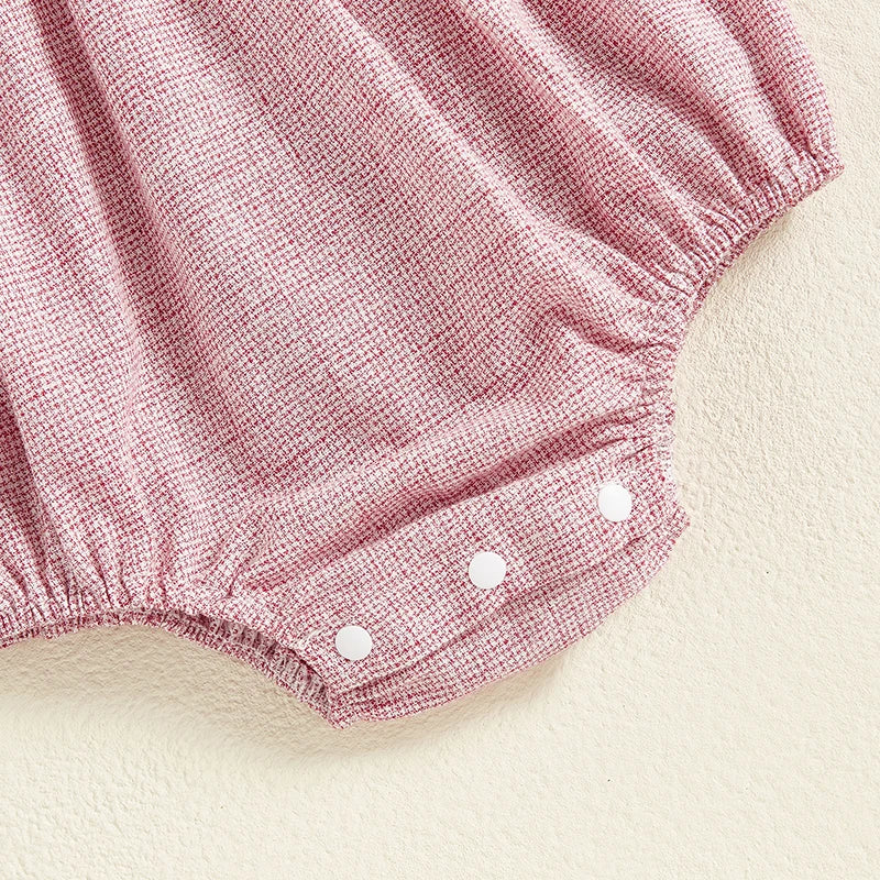 Grace Collared Romper | Pink