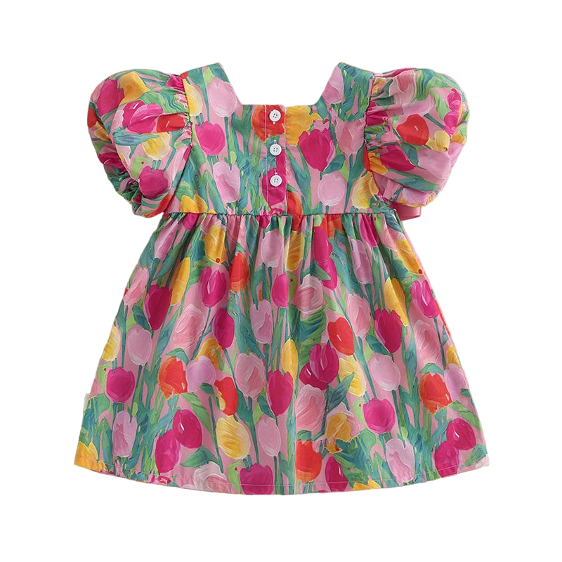 Tulips Bow Dress