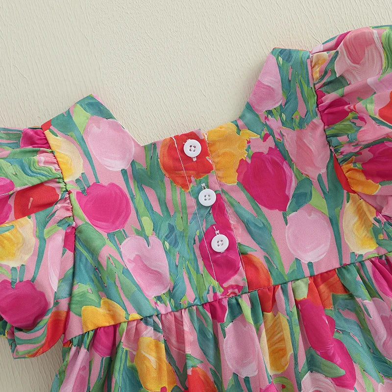 Tulips Bow Dress