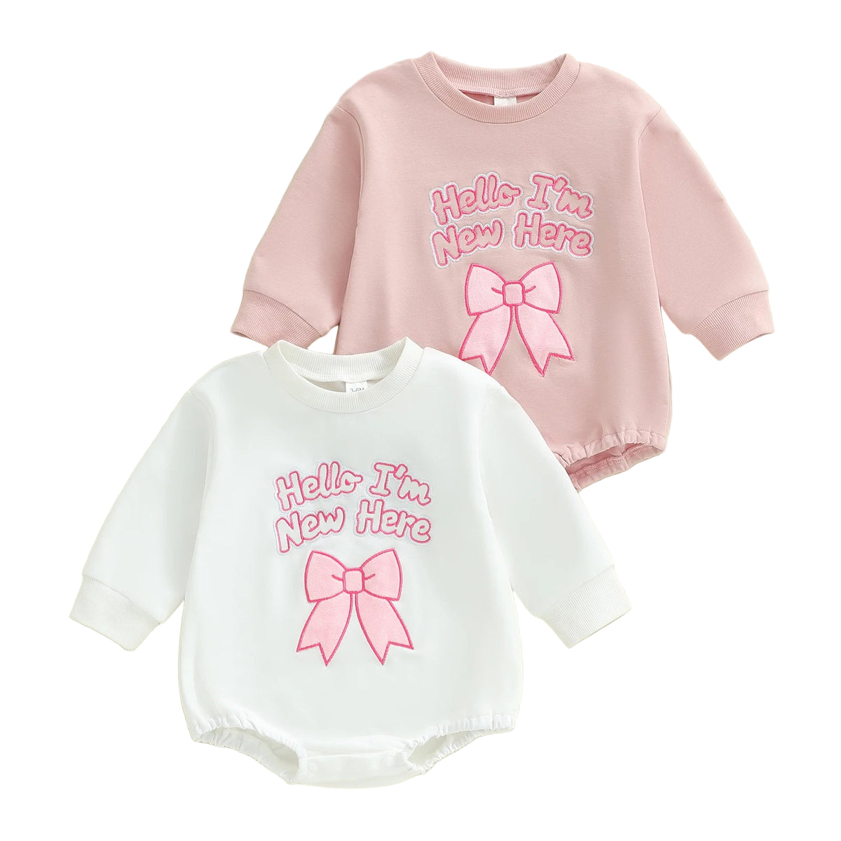 I'm New Here Romper | Pink