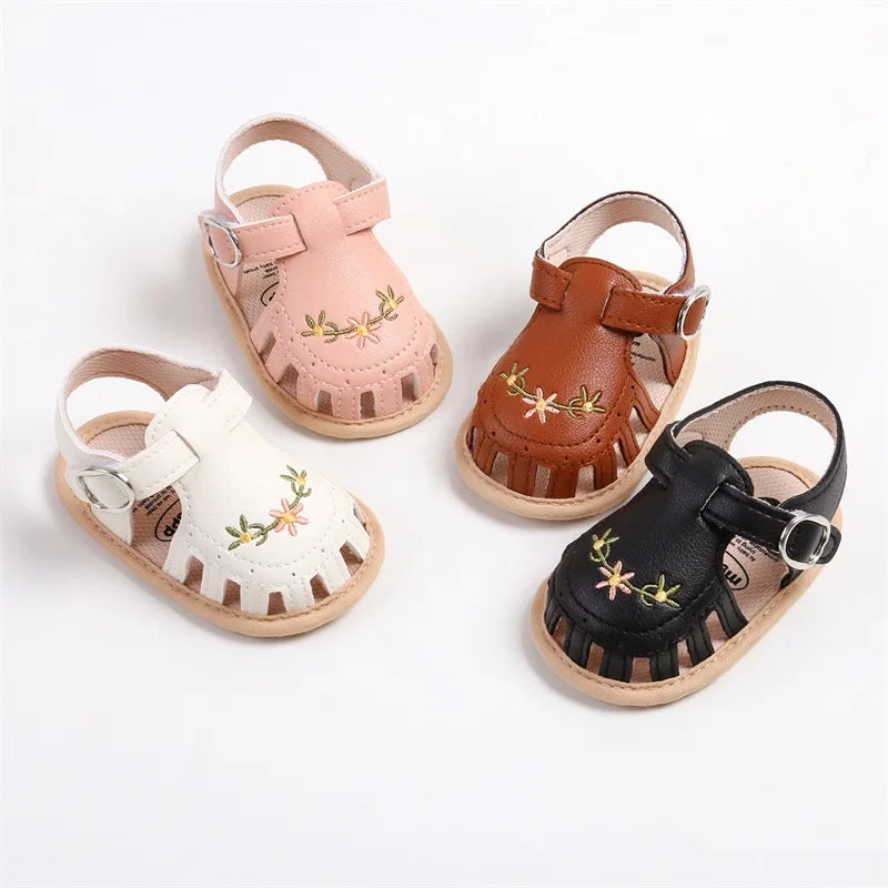 Solana Embroidered Sandals | Various Colours