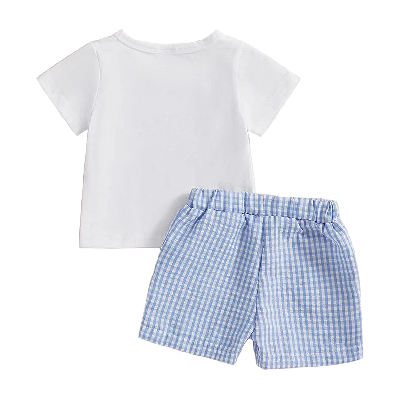 Mama's Boy Gingham Summer Set