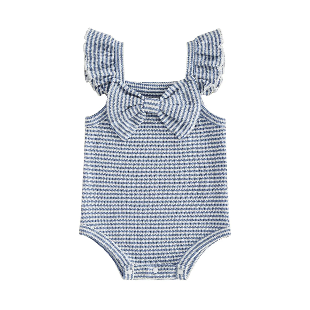 Piper Summer Bow Romper | Blue