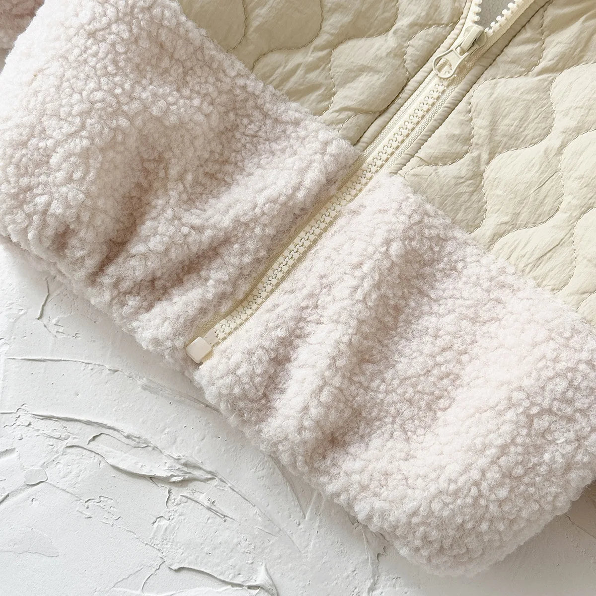 Retro Quilted Fleece Jacket