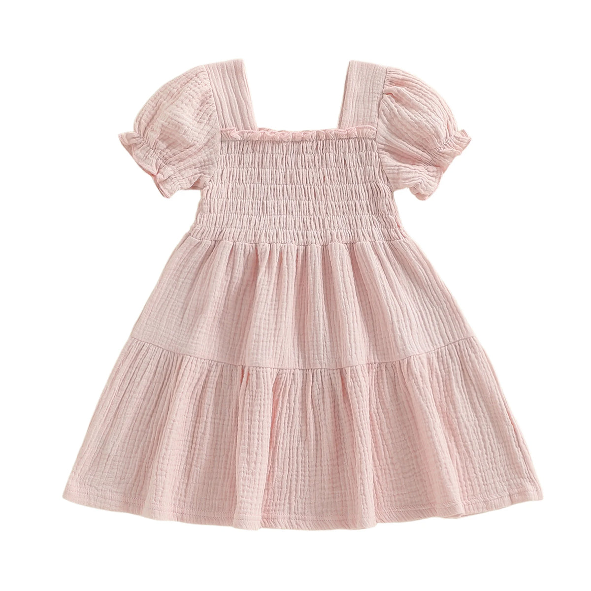 Arabella Shirred Dress | Pink