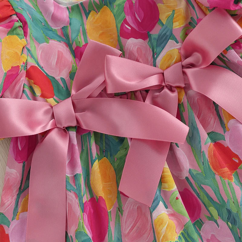 Tulips Bow Dress