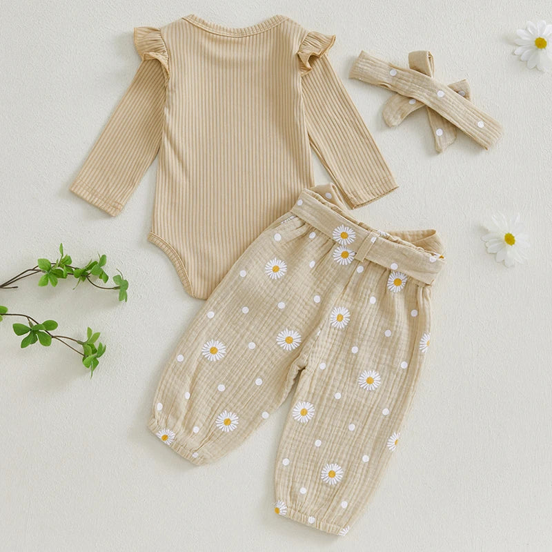 Daisy Dots 3 Piece Set | Beige