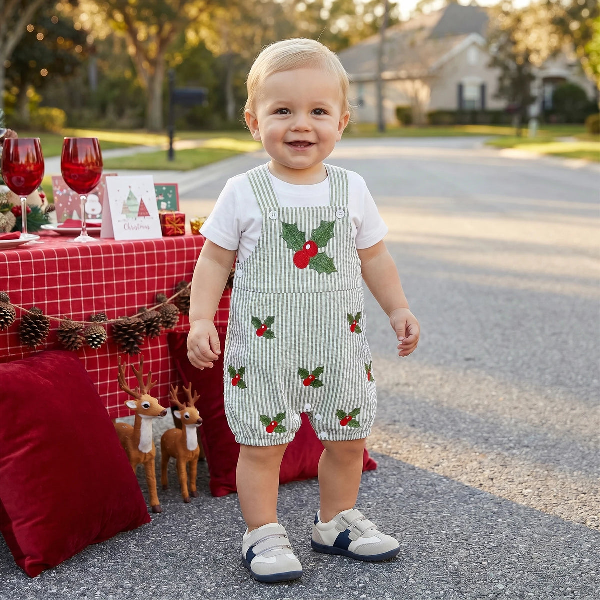 Christmas Romper | Holly Berry