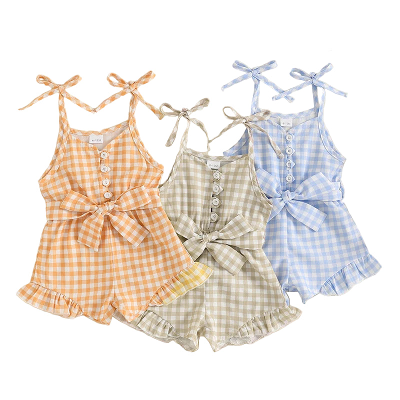 Gingham Tie Up Playsuit | 3 Colours