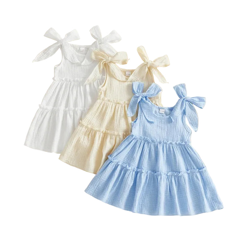 Geneveive Tiered Dress | White