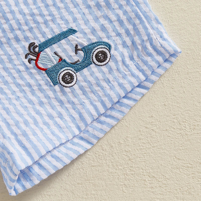 Summer Fun Striped Shorts | Blue